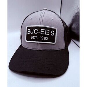 Buc-ee’s Est. 1982 Men's Trucker Hat Black Gray Adjustable Mesh Snapback Bucees